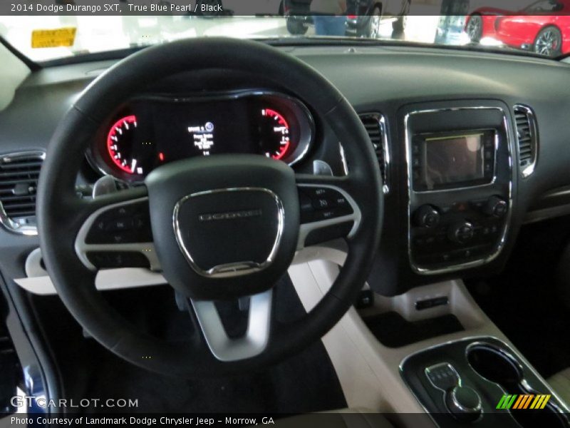 True Blue Pearl / Black 2014 Dodge Durango SXT