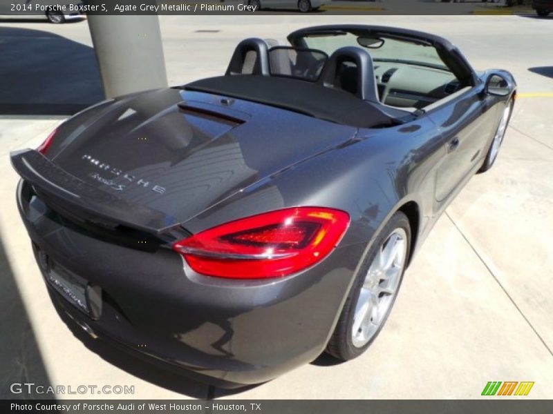 Agate Grey Metallic / Platinum Grey 2014 Porsche Boxster S