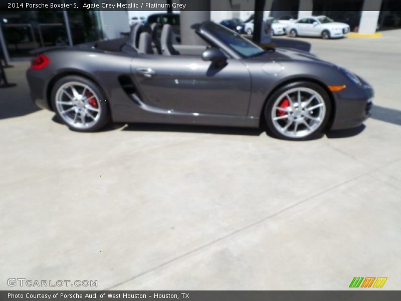 Agate Grey Metallic / Platinum Grey 2014 Porsche Boxster S