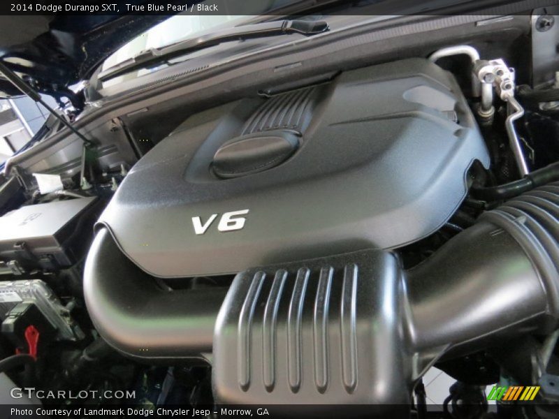 True Blue Pearl / Black 2014 Dodge Durango SXT