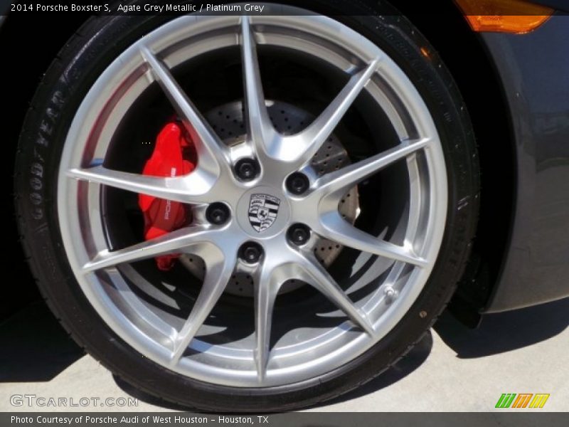 Agate Grey Metallic / Platinum Grey 2014 Porsche Boxster S