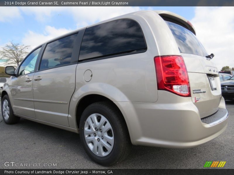 Cashmere Pearl / Black/Light Graystone 2014 Dodge Grand Caravan SE