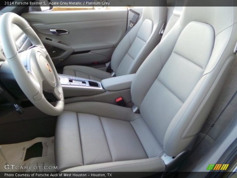 Agate Grey Metallic / Platinum Grey 2014 Porsche Boxster S