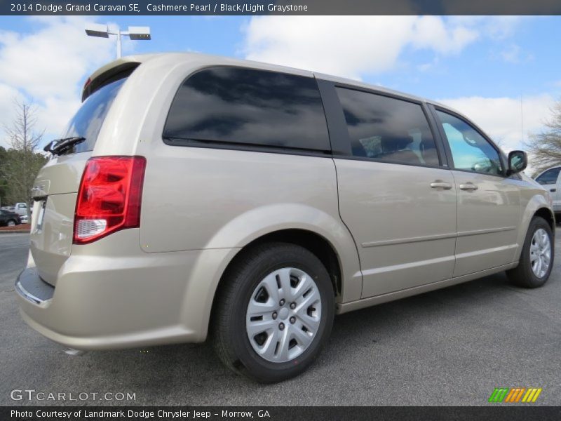 Cashmere Pearl / Black/Light Graystone 2014 Dodge Grand Caravan SE