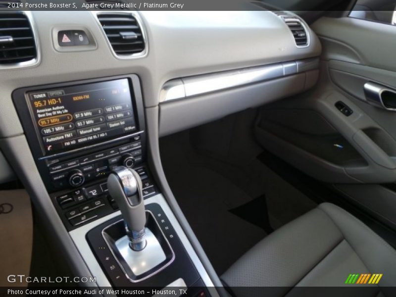 Agate Grey Metallic / Platinum Grey 2014 Porsche Boxster S