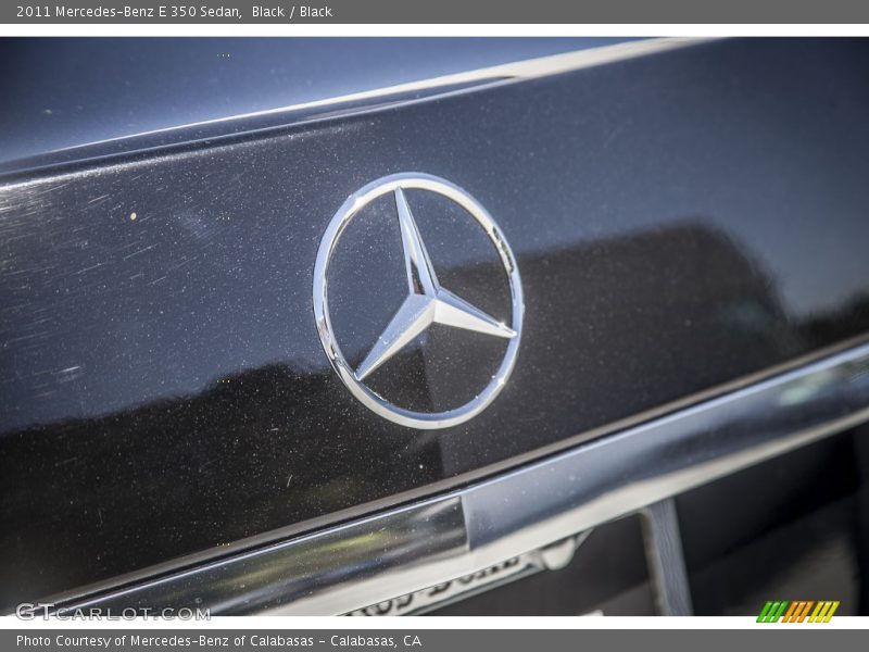 Black / Black 2011 Mercedes-Benz E 350 Sedan