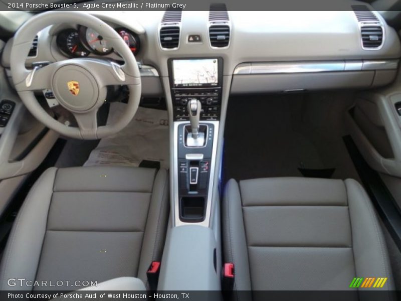 Agate Grey Metallic / Platinum Grey 2014 Porsche Boxster S