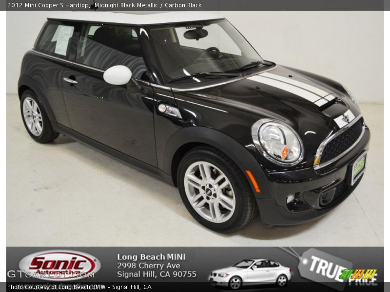Midnight Black Metallic / Carbon Black 2012 Mini Cooper S Hardtop