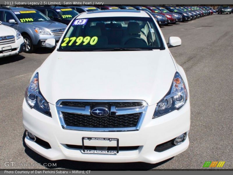 Satin White Pearl / Ivory 2013 Subaru Legacy 2.5i Limited