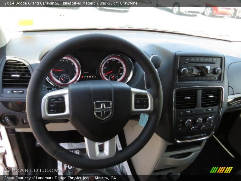 Billet Silver Metallic / Black/Light Graystone 2014 Dodge Grand Caravan SE