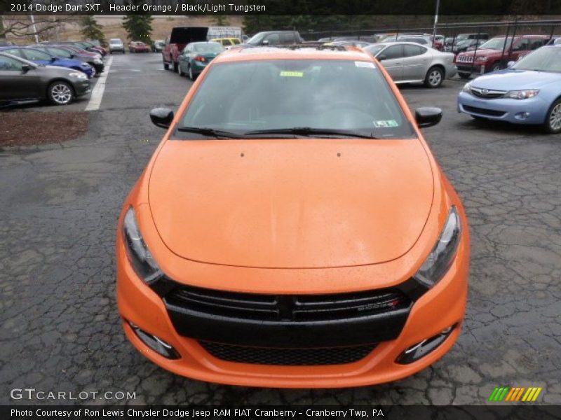 Header Orange / Black/Light Tungsten 2014 Dodge Dart SXT