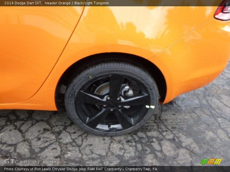 Header Orange / Black/Light Tungsten 2014 Dodge Dart SXT