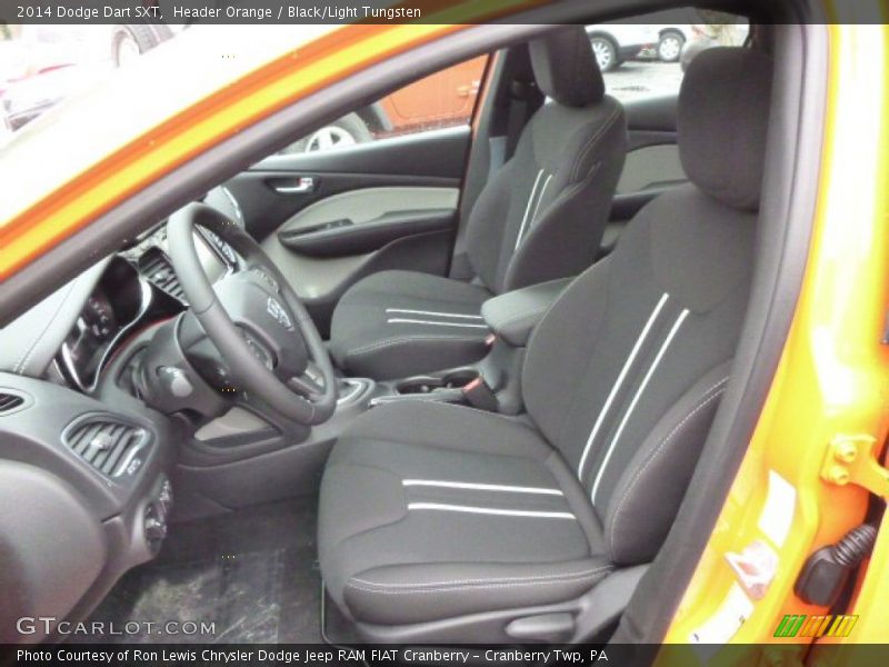 Header Orange / Black/Light Tungsten 2014 Dodge Dart SXT