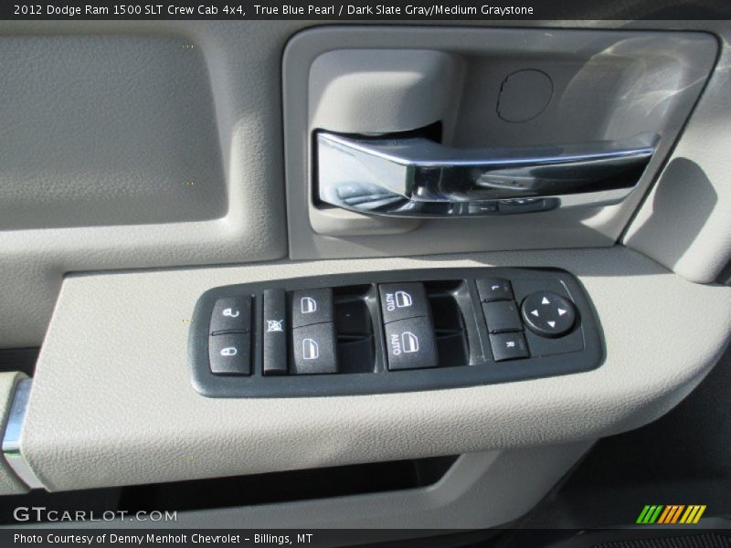 True Blue Pearl / Dark Slate Gray/Medium Graystone 2012 Dodge Ram 1500 SLT Crew Cab 4x4