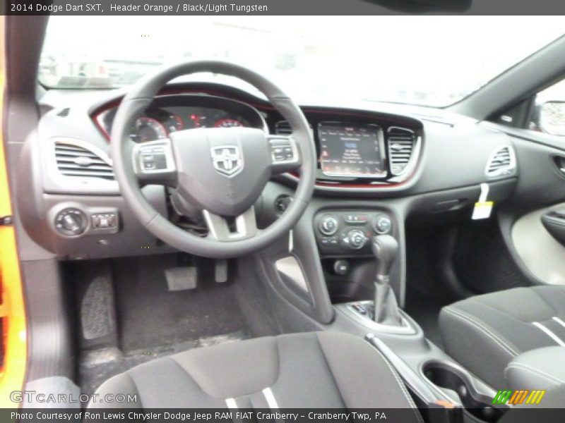 Header Orange / Black/Light Tungsten 2014 Dodge Dart SXT