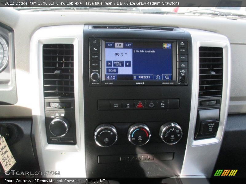 Controls of 2012 Ram 1500 SLT Crew Cab 4x4