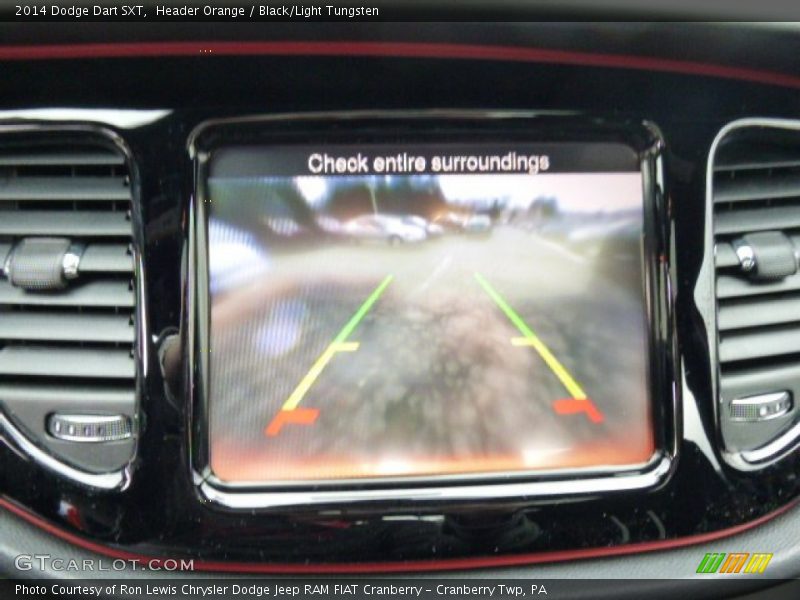 Header Orange / Black/Light Tungsten 2014 Dodge Dart SXT