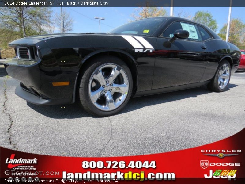 Black / Dark Slate Gray 2014 Dodge Challenger R/T Plus