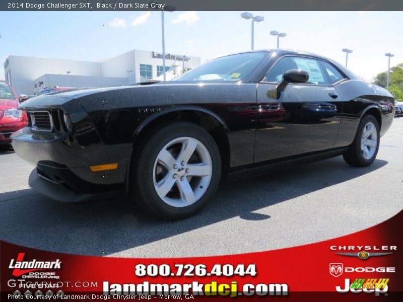 Black / Dark Slate Gray 2014 Dodge Challenger SXT