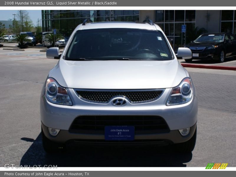 Liquid Silver Metallic / Black/Saddle 2008 Hyundai Veracruz GLS
