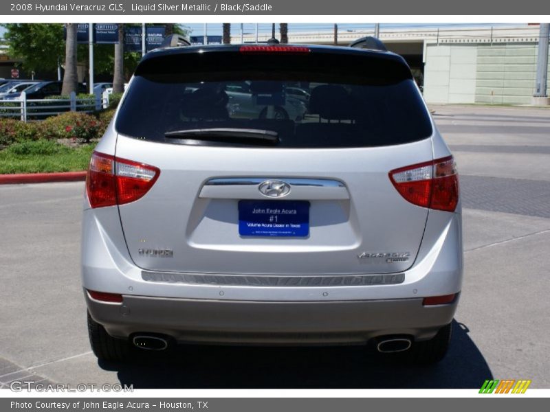 Liquid Silver Metallic / Black/Saddle 2008 Hyundai Veracruz GLS