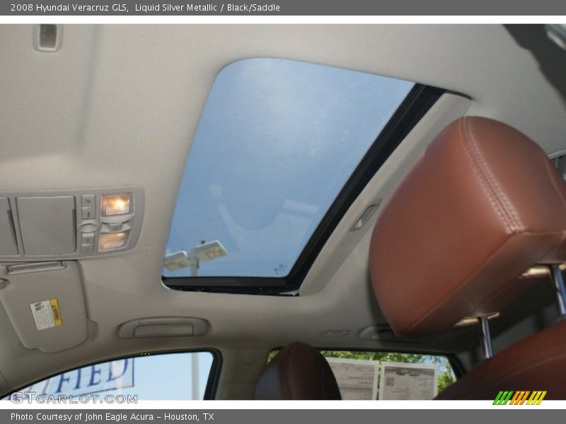 Liquid Silver Metallic / Black/Saddle 2008 Hyundai Veracruz GLS