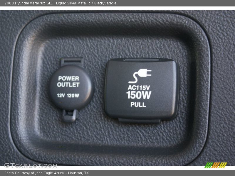 Liquid Silver Metallic / Black/Saddle 2008 Hyundai Veracruz GLS
