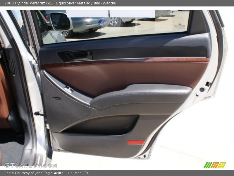 Liquid Silver Metallic / Black/Saddle 2008 Hyundai Veracruz GLS