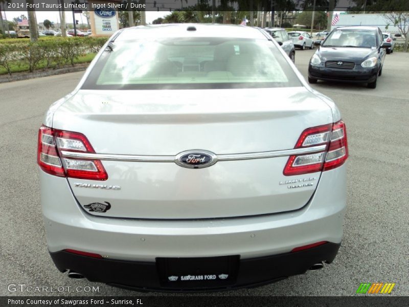 Ingot Silver / Dune 2014 Ford Taurus Limited