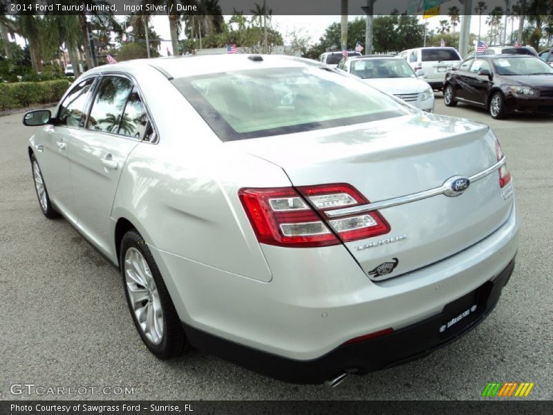 Ingot Silver / Dune 2014 Ford Taurus Limited