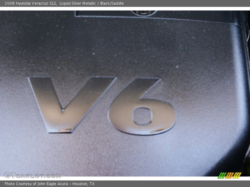 Liquid Silver Metallic / Black/Saddle 2008 Hyundai Veracruz GLS