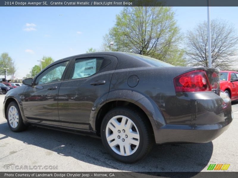 Granite Crystal Metallic / Black/Light Frost Beige 2014 Dodge Avenger SE