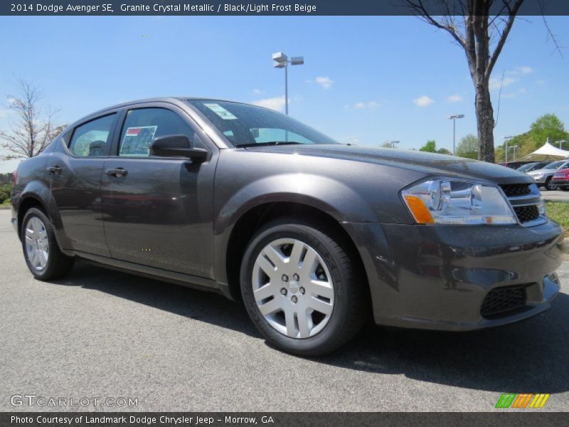 Granite Crystal Metallic / Black/Light Frost Beige 2014 Dodge Avenger SE