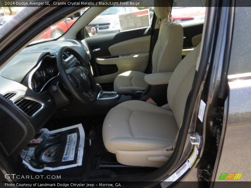 Granite Crystal Metallic / Black/Light Frost Beige 2014 Dodge Avenger SE