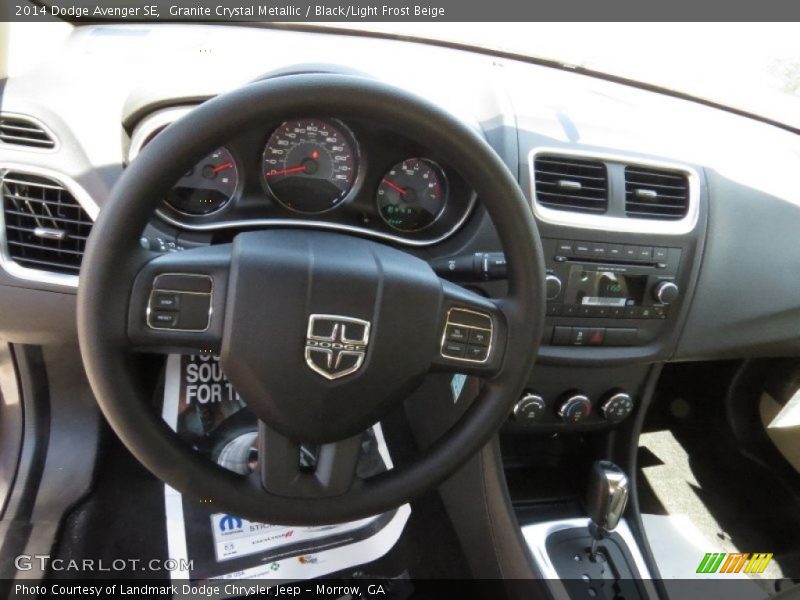 Granite Crystal Metallic / Black/Light Frost Beige 2014 Dodge Avenger SE
