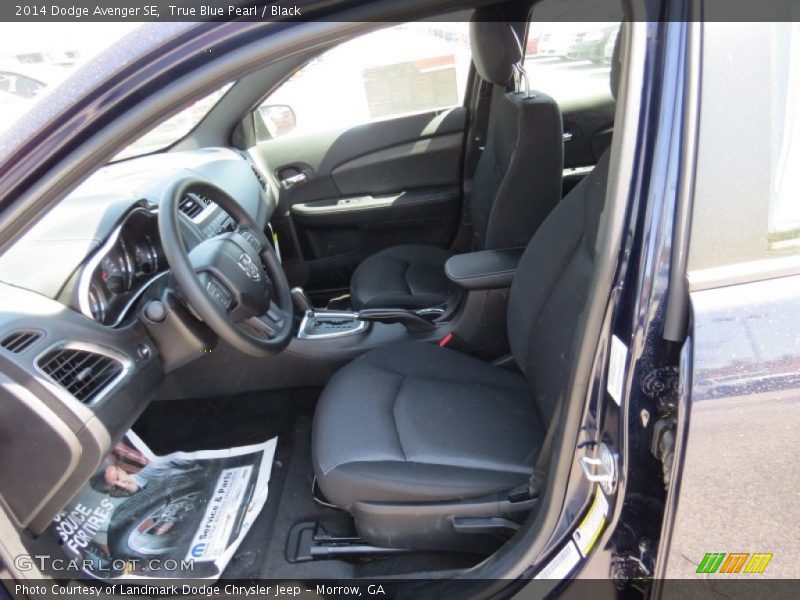 True Blue Pearl / Black 2014 Dodge Avenger SE