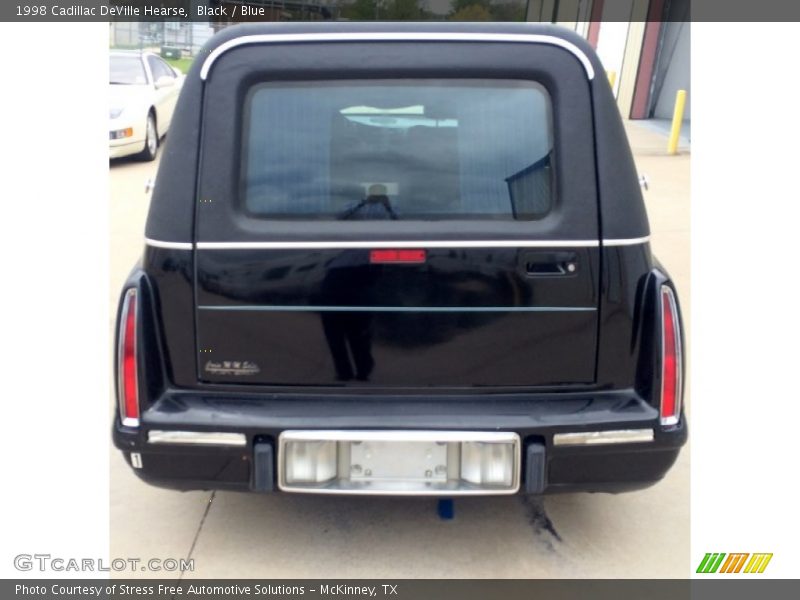 Black / Blue 1998 Cadillac DeVille Hearse