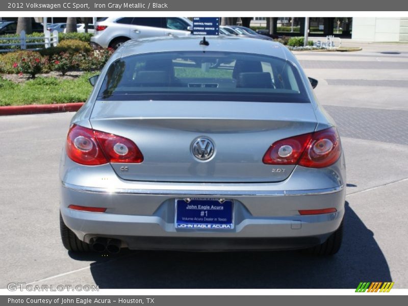 Iron Gray Metallic / Black 2012 Volkswagen CC Sport