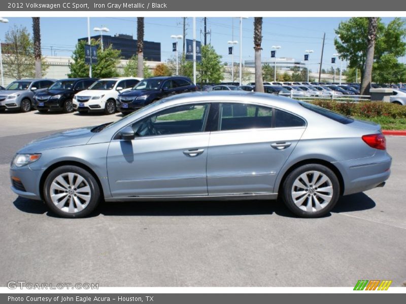 Iron Gray Metallic / Black 2012 Volkswagen CC Sport