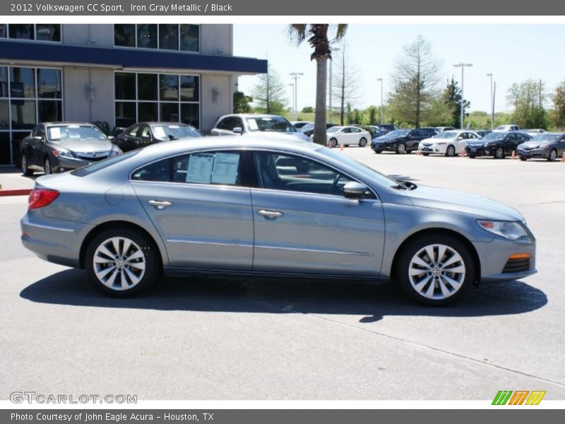 Iron Gray Metallic / Black 2012 Volkswagen CC Sport