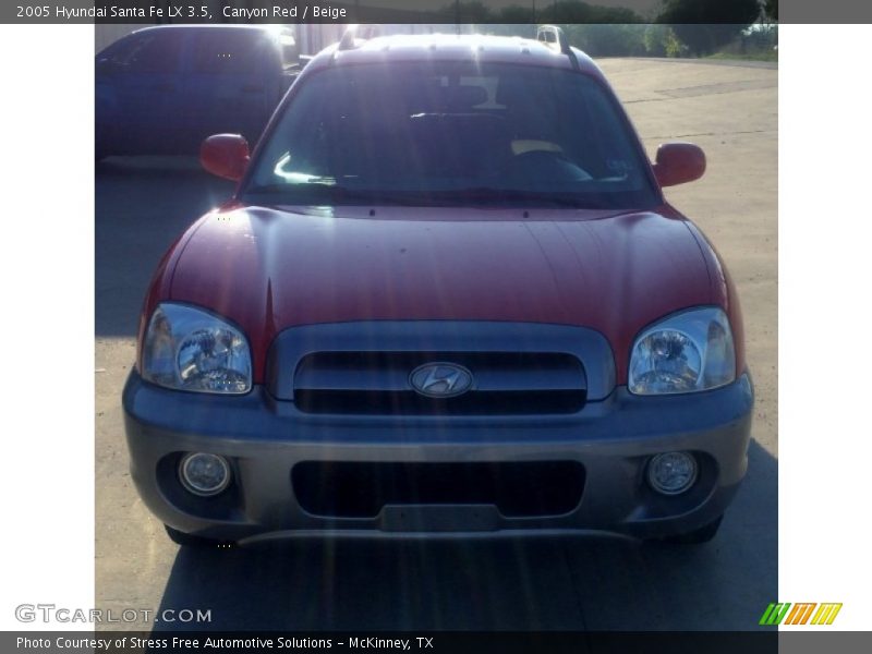 Canyon Red / Beige 2005 Hyundai Santa Fe LX 3.5