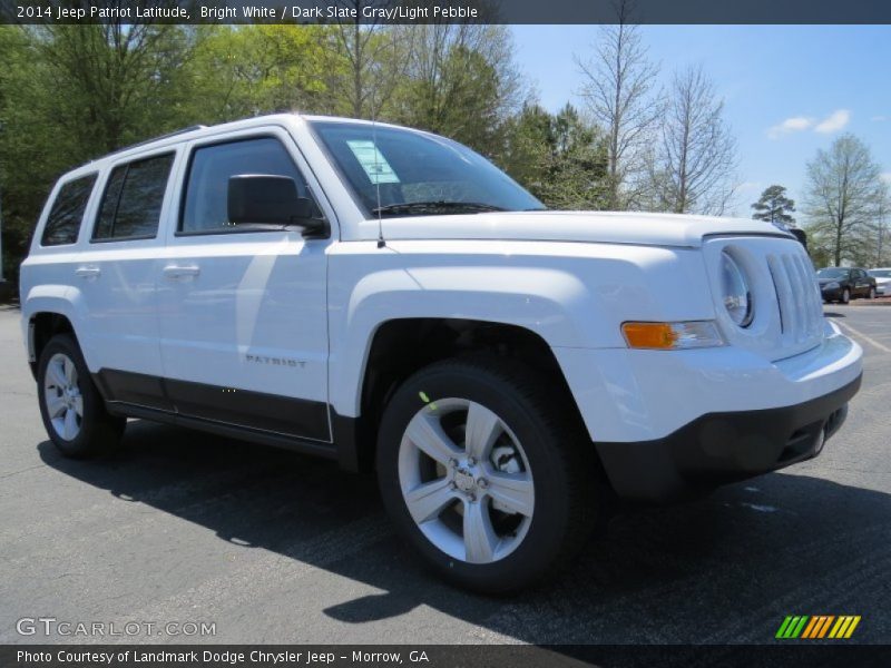 Bright White / Dark Slate Gray/Light Pebble 2014 Jeep Patriot Latitude