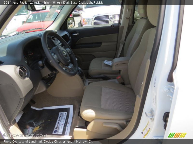 Bright White / Dark Slate Gray/Light Pebble 2014 Jeep Patriot Latitude