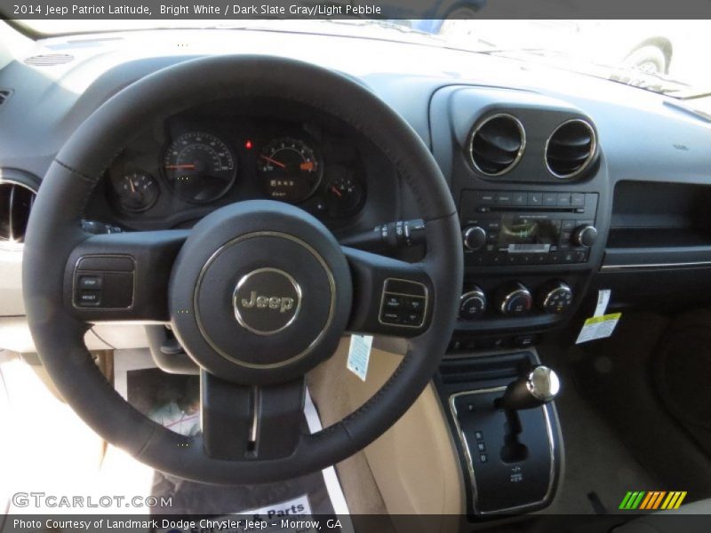 Bright White / Dark Slate Gray/Light Pebble 2014 Jeep Patriot Latitude