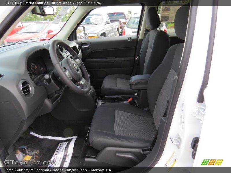 Bright White / Dark Slate Gray 2014 Jeep Patriot Latitude