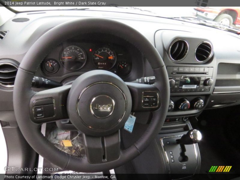 Bright White / Dark Slate Gray 2014 Jeep Patriot Latitude