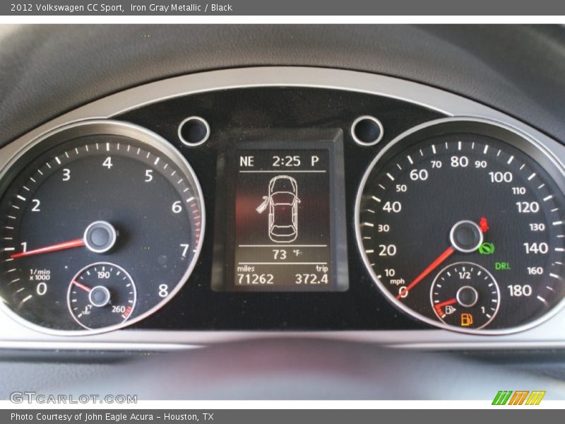 Iron Gray Metallic / Black 2012 Volkswagen CC Sport