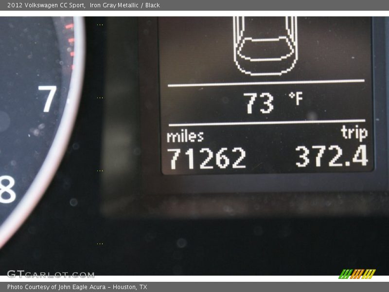 Iron Gray Metallic / Black 2012 Volkswagen CC Sport