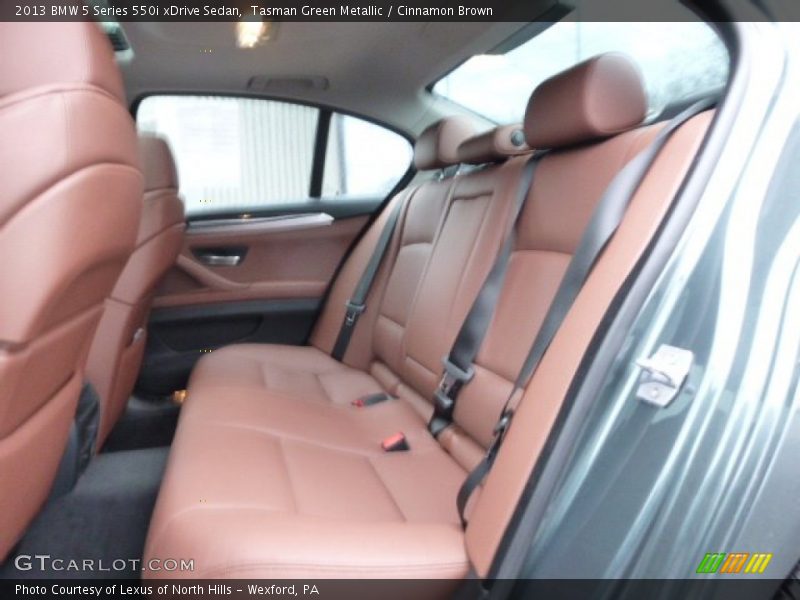 Tasman Green Metallic / Cinnamon Brown 2013 BMW 5 Series 550i xDrive Sedan