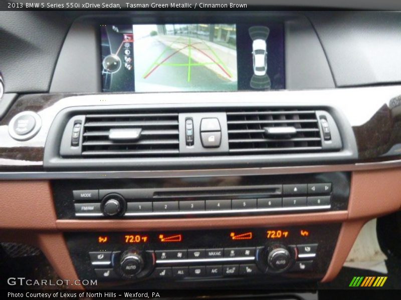 Tasman Green Metallic / Cinnamon Brown 2013 BMW 5 Series 550i xDrive Sedan